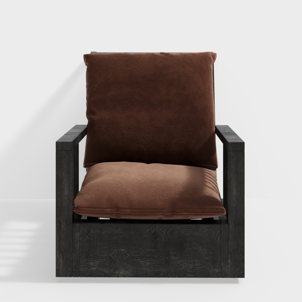 Wabi-sabi style single sofa