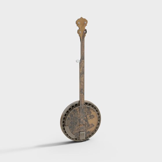 Vintage Banjo 3D Model for Creative Projects