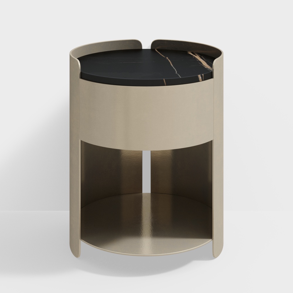 Camux ALTO - Table de chevet dorique - Table de chevet en marbre dorique