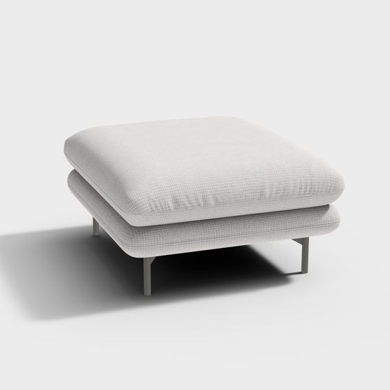 Urban Comfort Ottoman 3D model for Stylish Interiors