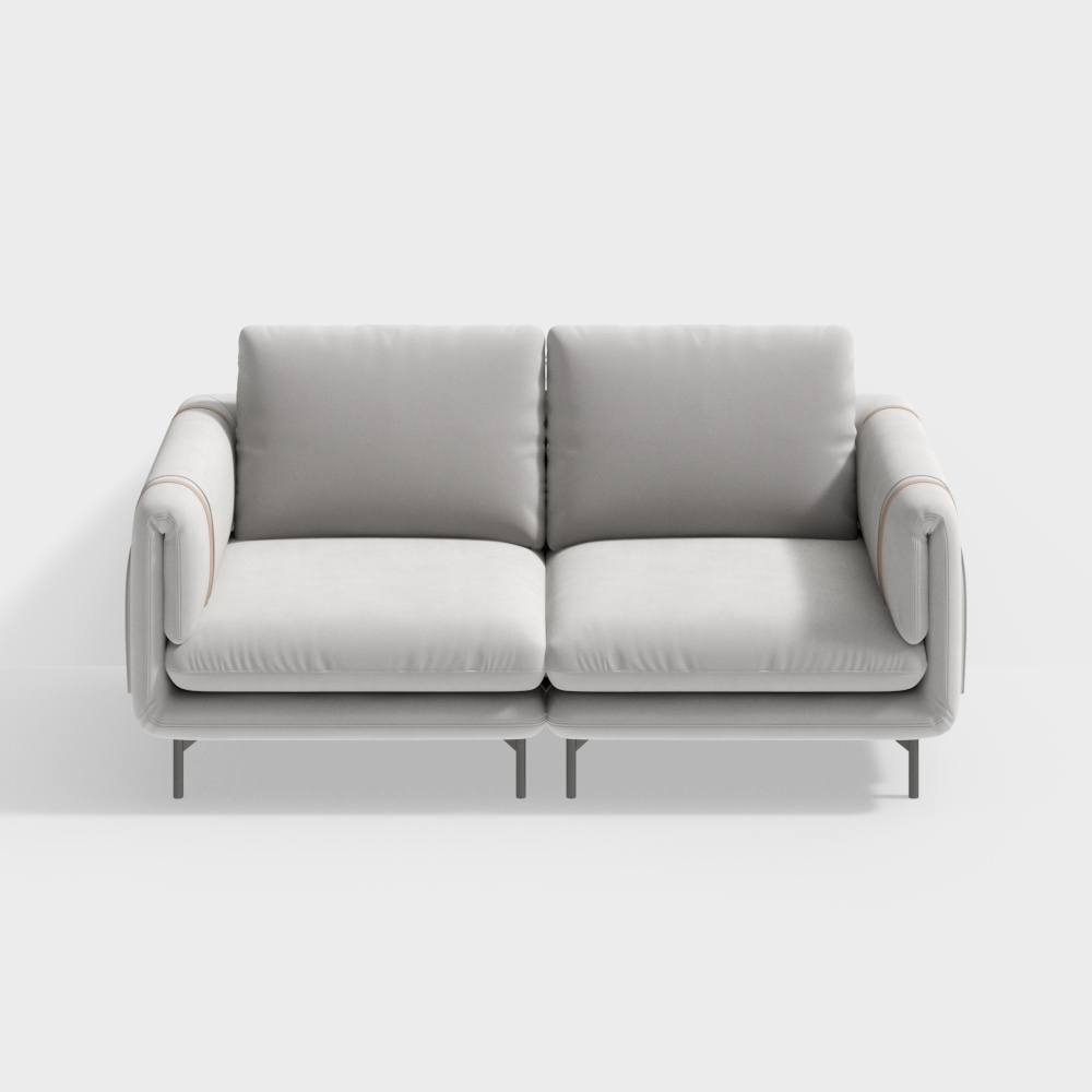 14-CREME 2.5人座雙臂沙發 (2.5)