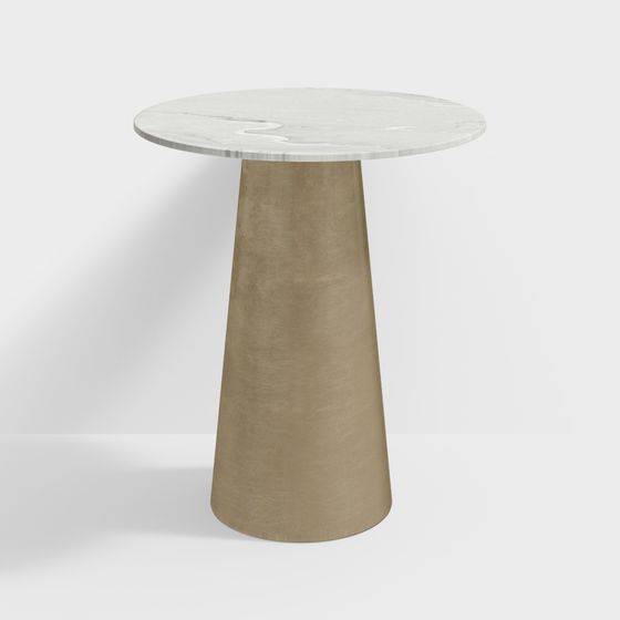 Minimalist Round Table 3D model