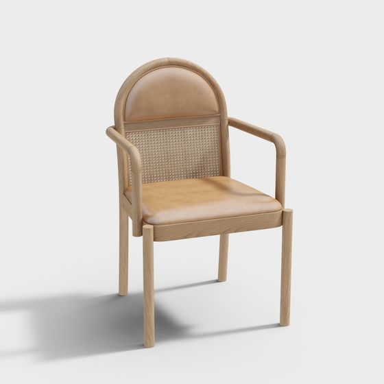 Modern Vintage Style Chair 3D model