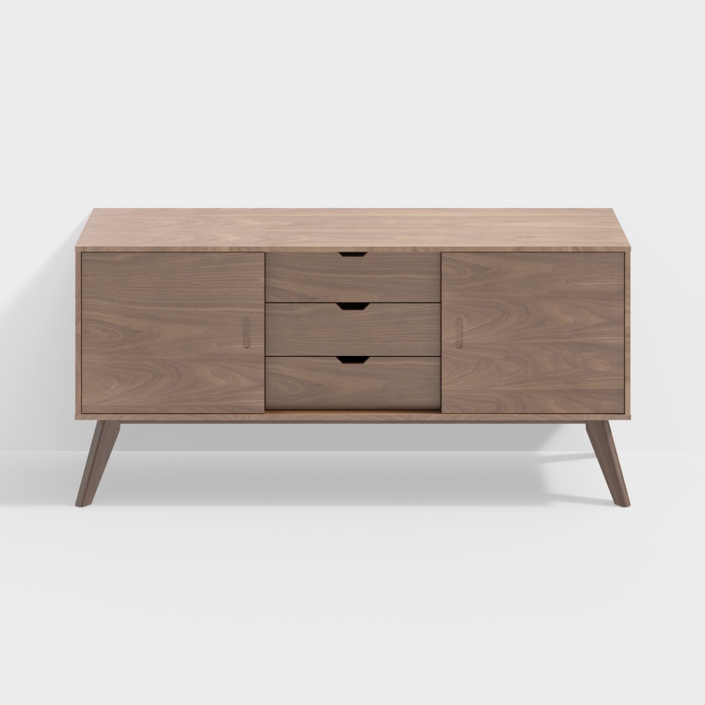 Table à manger Commune- Collison CRIMSON- Armoire latérale Collison