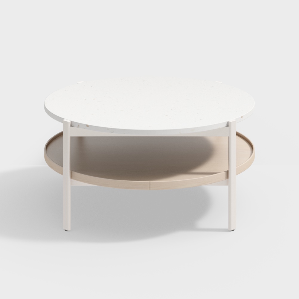 社區 - 奶油咖啡桌 - 奶油咖啡桌 - 奶油圓形咖啡桌