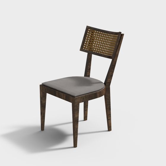 Retro Wooden Chair 3D model for Modern Design