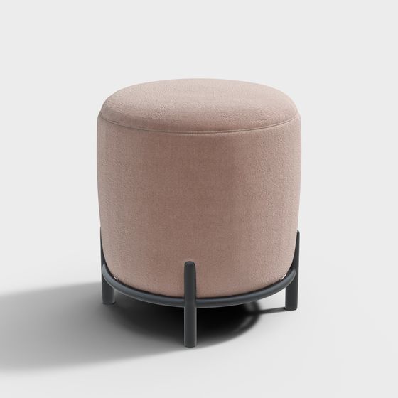 ghế đẩu sofa màu hồng