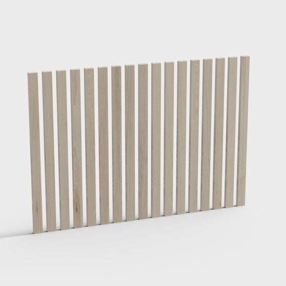 Chic Wooden Fence 3D model for Creative Projects