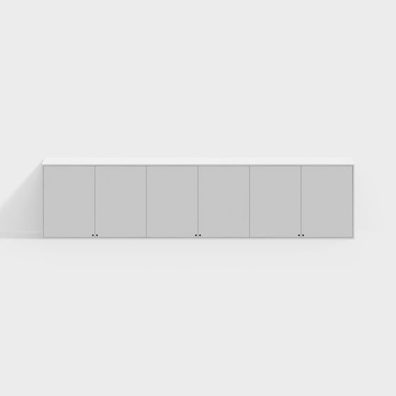 Minimalist Wall Cabinet 3D model