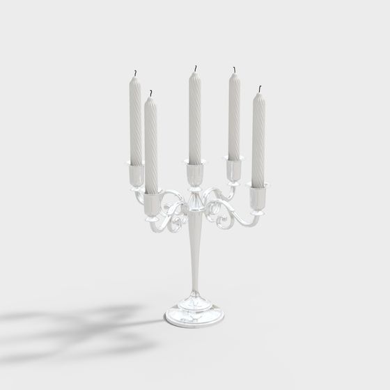 Elegant Candelabra 3D Model Design