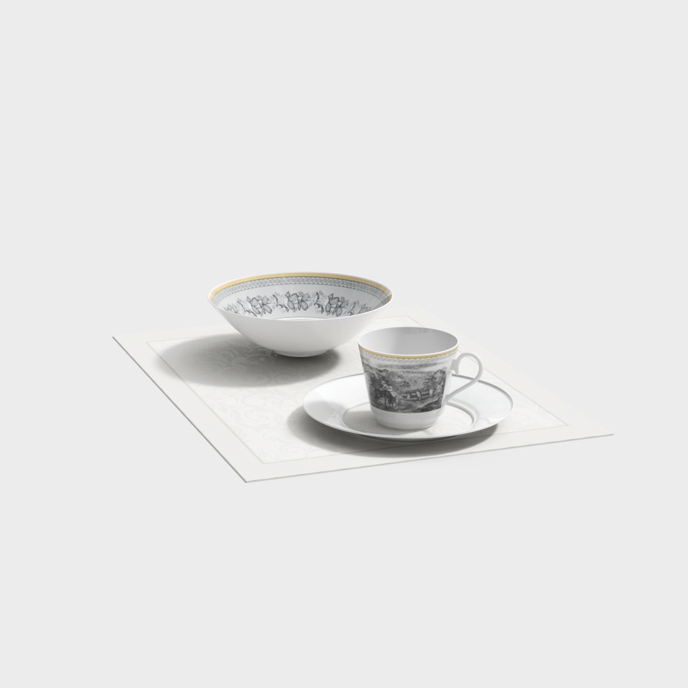 tazza e ciotola cinese