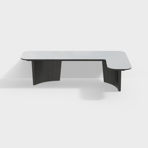 Streamlined Conference Table 3D model