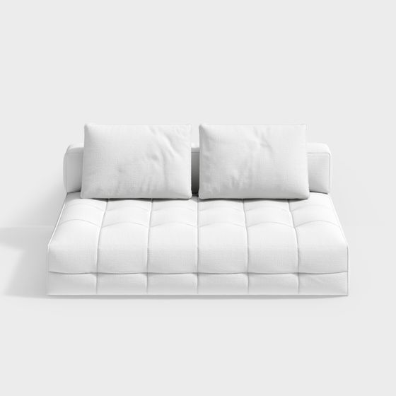 einzelnes graues Sofa