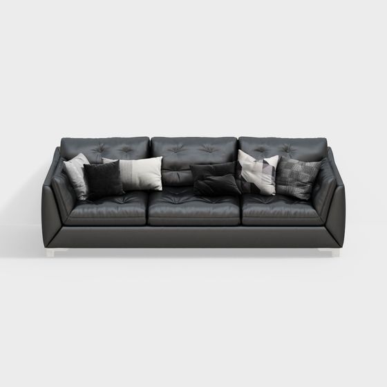 Modern Low-Poly Sofa 3D model