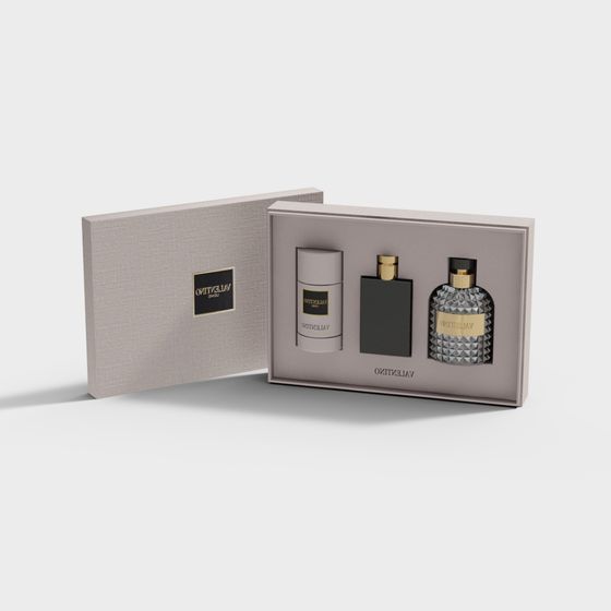 Elegant Valentino Perfume Gift Box 3D Model