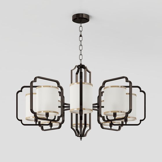Urban Elegance 3D Model Chandelier