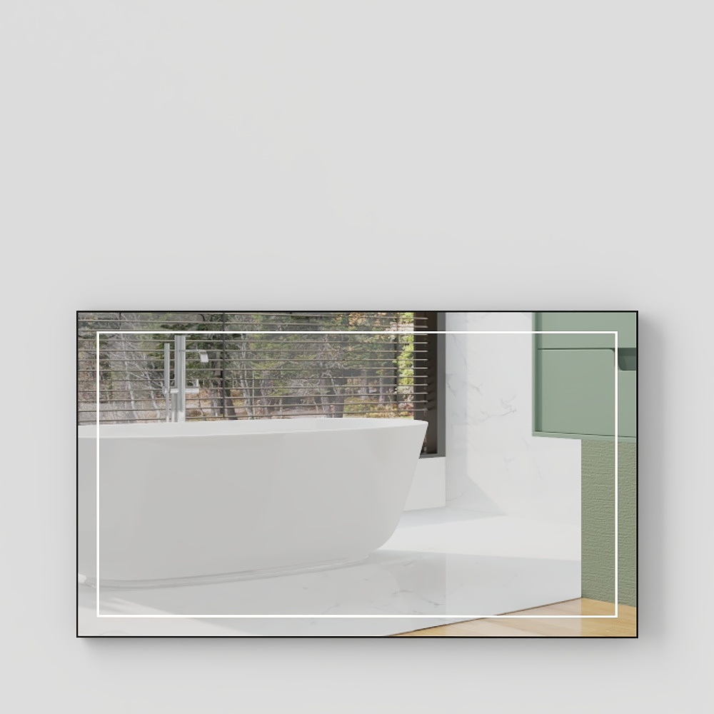 กระจกในห้องน้ำสมัยใหม่