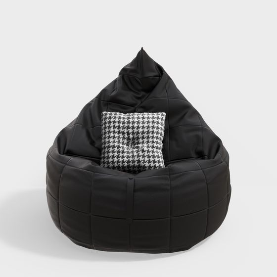 Stylish Bean Bag Chair 3D model