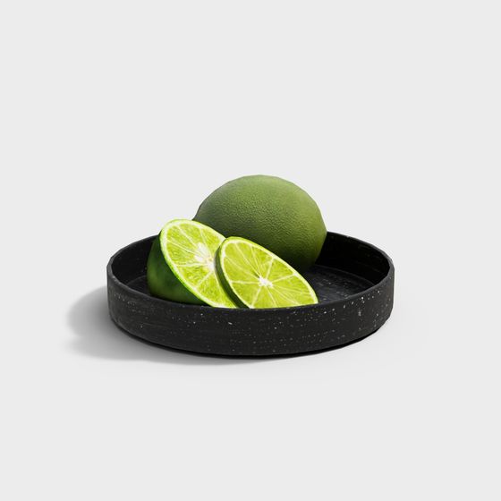 Black Fruit Ornaments 3D Model for Fresh Produce