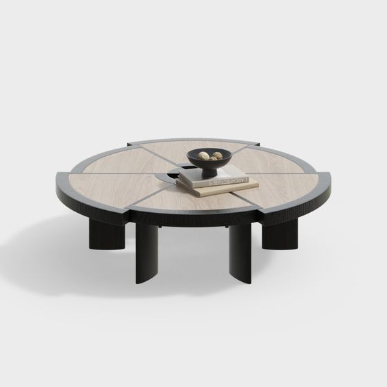 Elegant Round Table 3D model for Contemporary Interiors