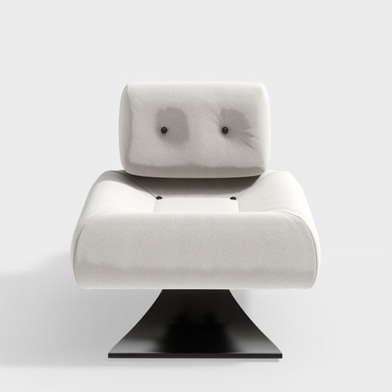Streamlined Lounge Chair 3D model