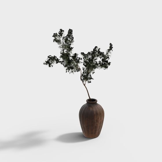 Lively Low Poly Plant 3D Model