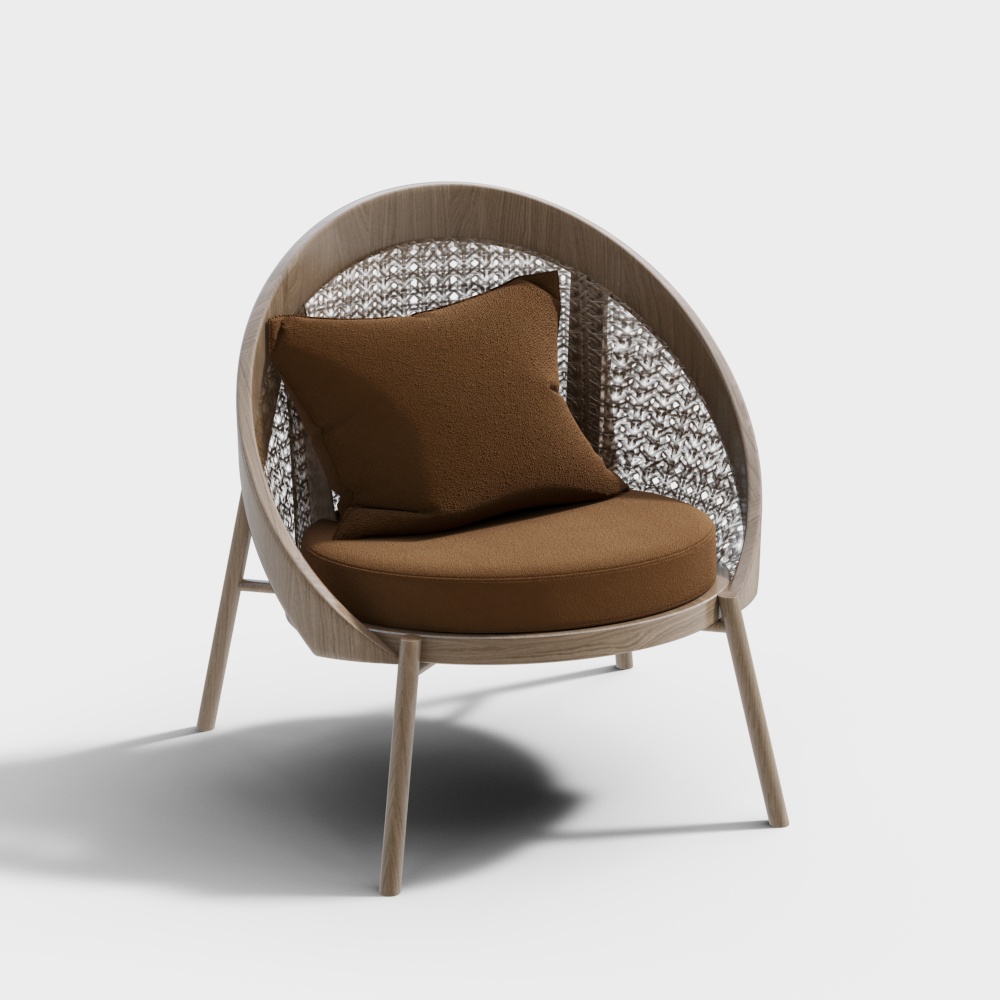 Wabi-sabi style leisure chair