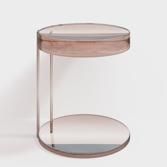 Translucent Round Table 3D model