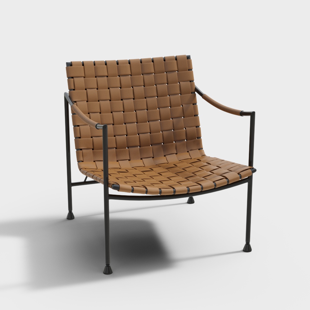 Stylish Woven Chair 3D Model – Modern Minimalist Design