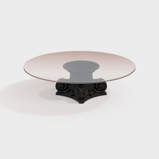 Elegant Round Table 3D Model for Modern Design