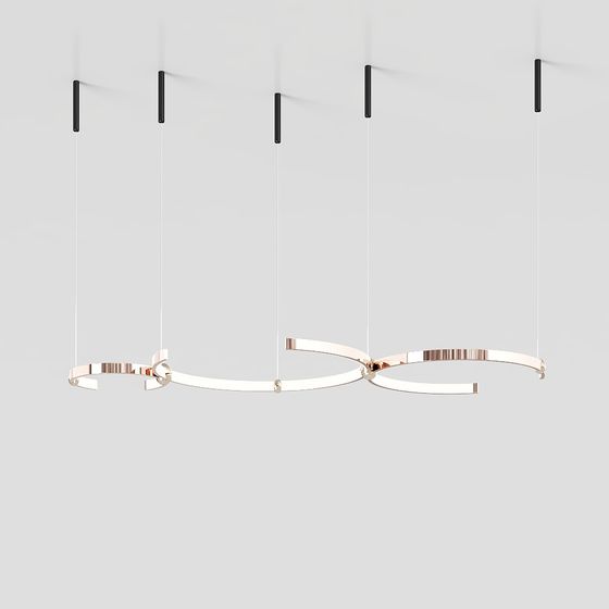 Flowing Light Pendant 3D model