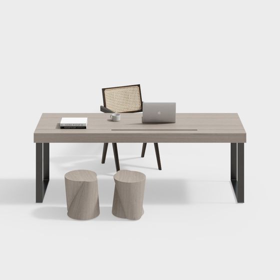 Modern Brown Desk for Home Office