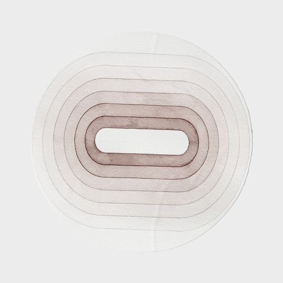 Concentric Circles Low-Poly 3D model