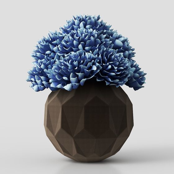 Floral Language Vase 3D model