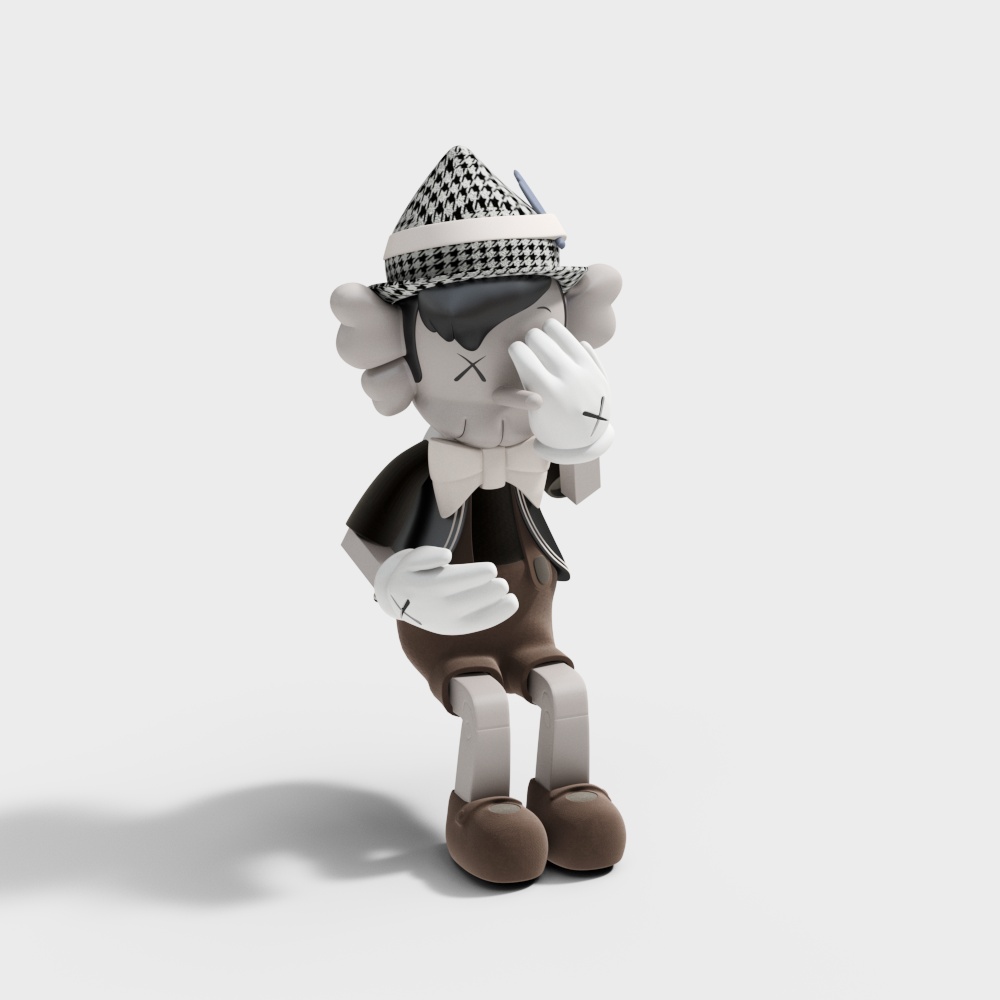 Cartoon character sculpture ornaments