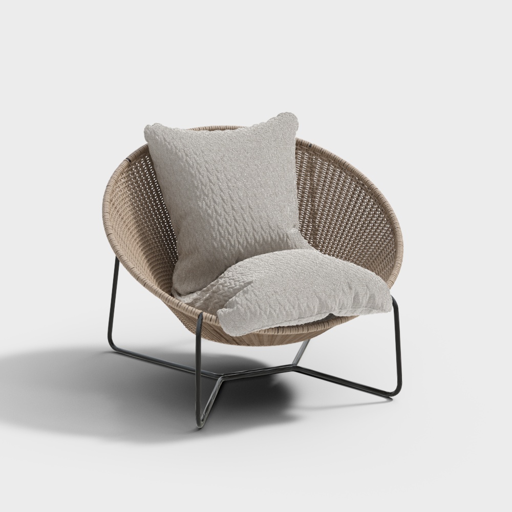 Ghế nghỉ ngơi phong cách Wabi-sabi