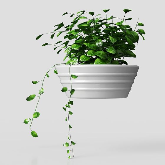 Hanging Green Planter 3D Model for Creative Projects