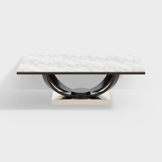 Urban Minimalist Dining Table 3D model
