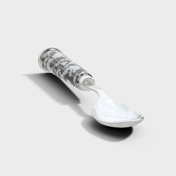 Pixel Spoon 3D model for Unique Creations