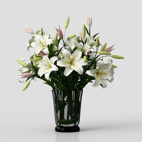 Lily Bouquet 3D model