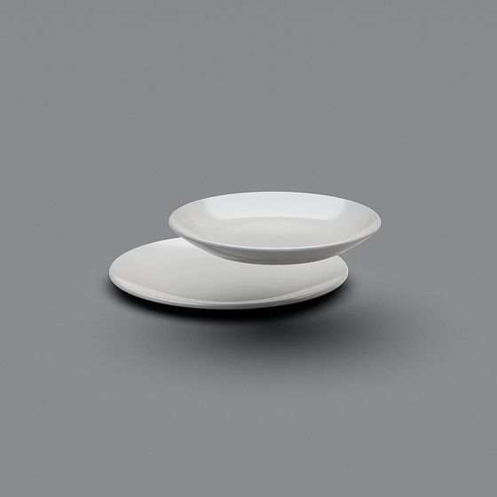 Elegant Stacked Plate 3D model