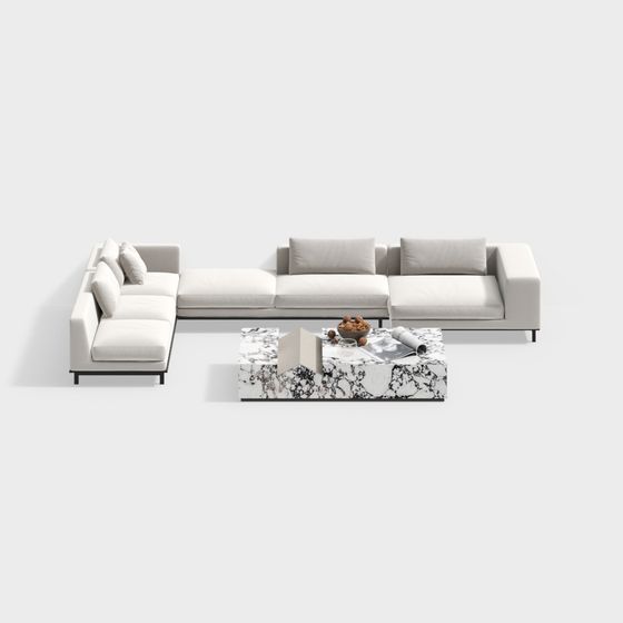Urban Living Room Sofa 3D model