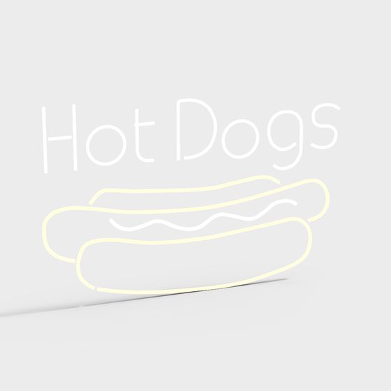 Joyful Hot Dogs 3D model for Creative Projects