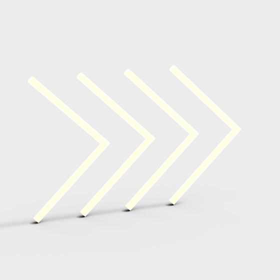 Futuristic Arrow 3D Model for Modern Design