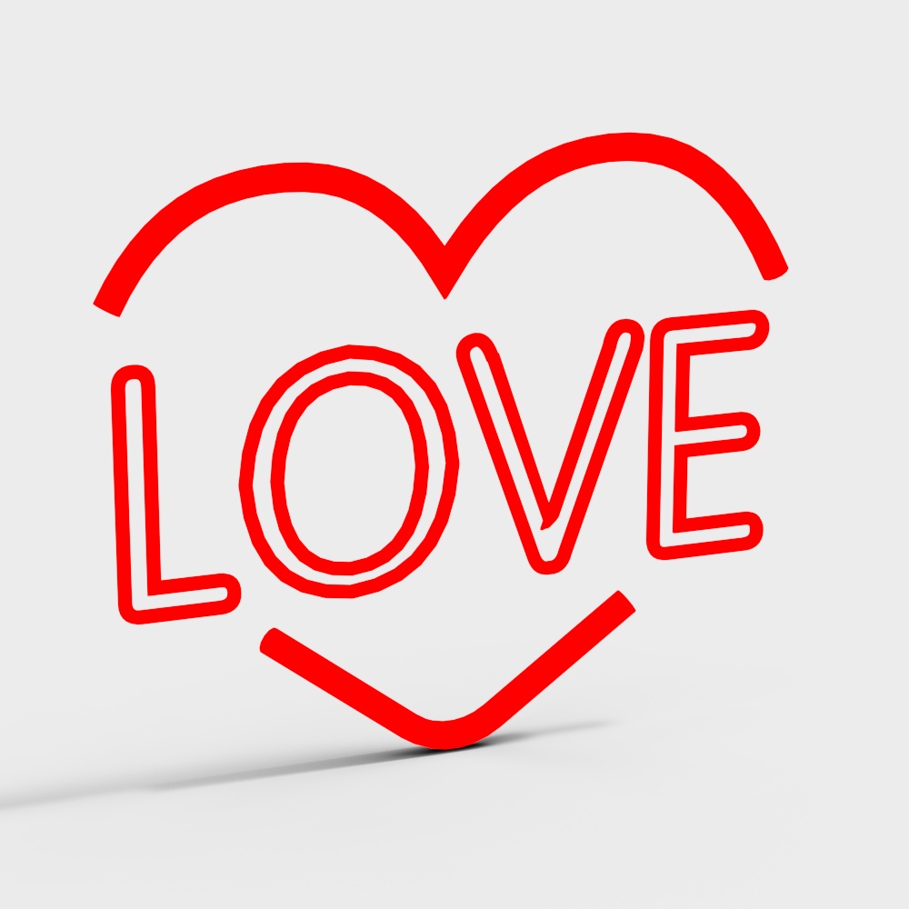 Love Heart 3D model