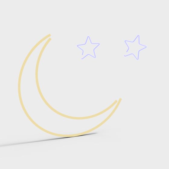 Moonlit Stars 3D model