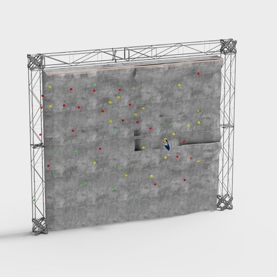 Indoor Climbing Wall 3D Model - Experience Realism & Art