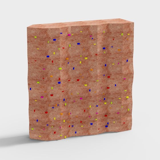 Colorful Spotted Stone Column 3D model for Creative Projects