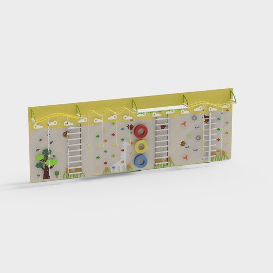 Playful Climbing Wall 3D model