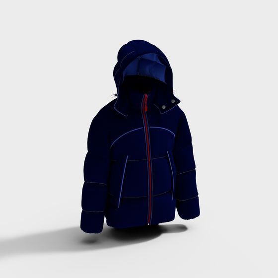 Stylish Down Jacket 3D model